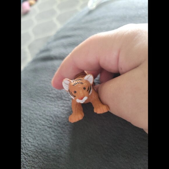 K&M Intl. Playful Tiger Cub PVC Animal Toy - Picture 2 of 4